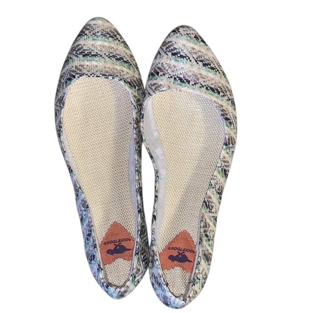 Rocket Dog Multicolor Patterned Pointed Flats